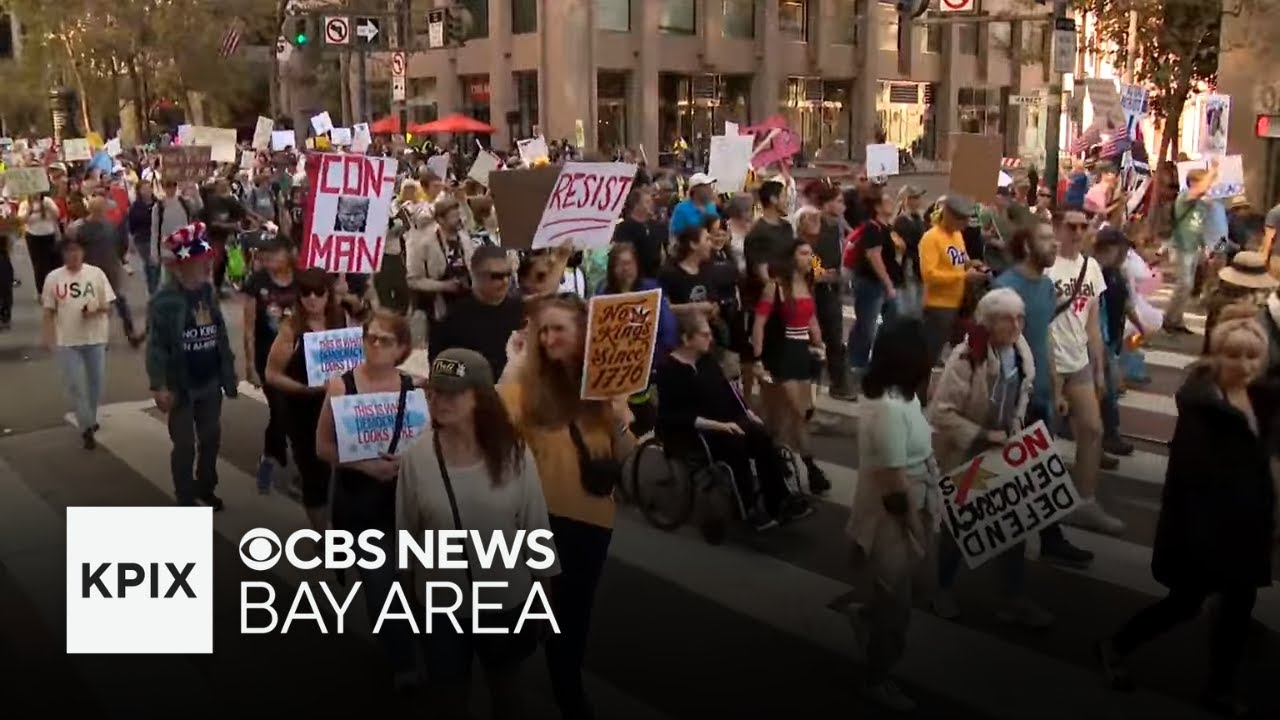 Bay Area protesters rally at 'No Kings Day' protest, plus South Bay honors Palestinian culture