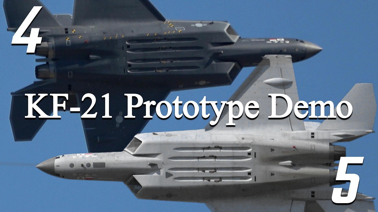 KF-21 Prototype 4 & 5 Demo Flight comparison ADEX 2023 - 2025