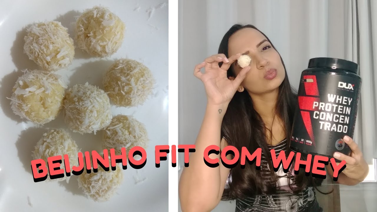 RECEITA DE BEIJINHO FIT COM WHEY!