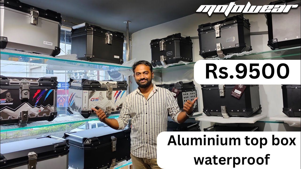 Aluminium top box -  Motowear -  waterproof  from 9500