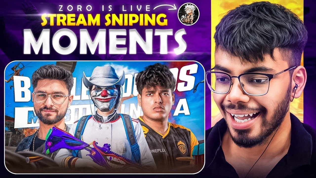 Zoro Vs Every Godlike Streamer Stream Sniping Moments in BGMI - Casetoo Reacts!