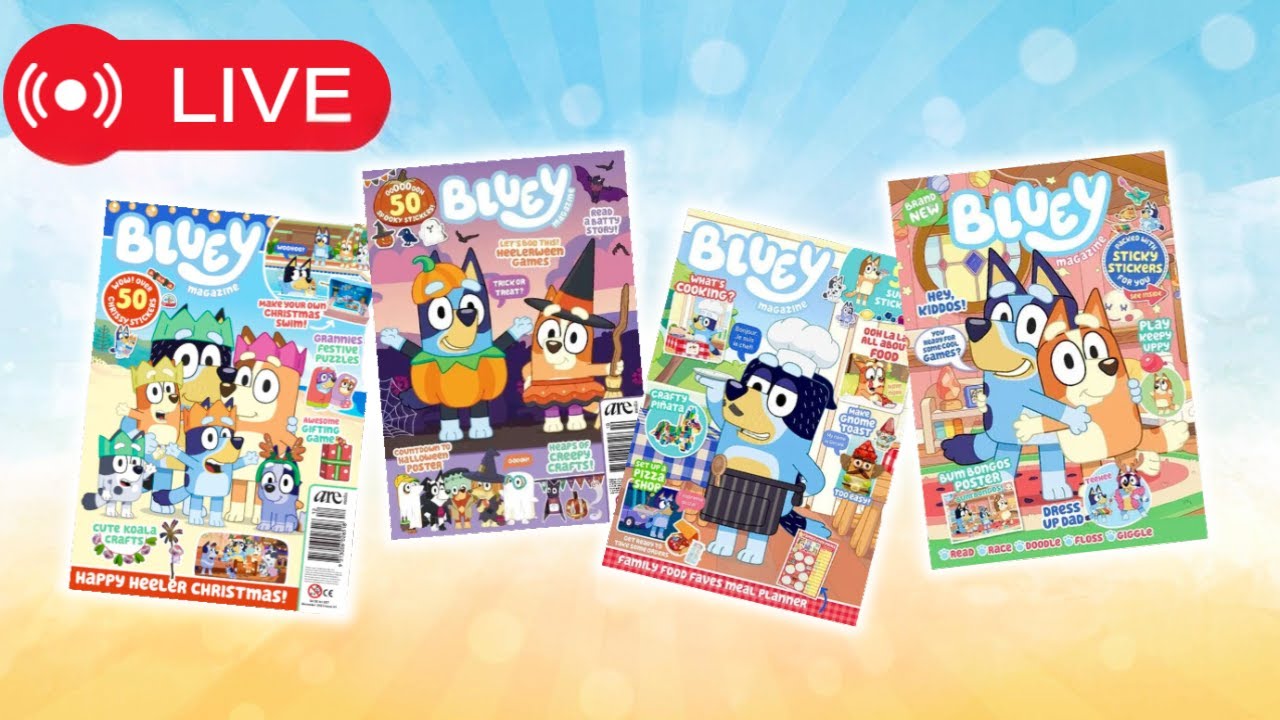 🔴 LIVE: BLUEY Magazine Marathon!