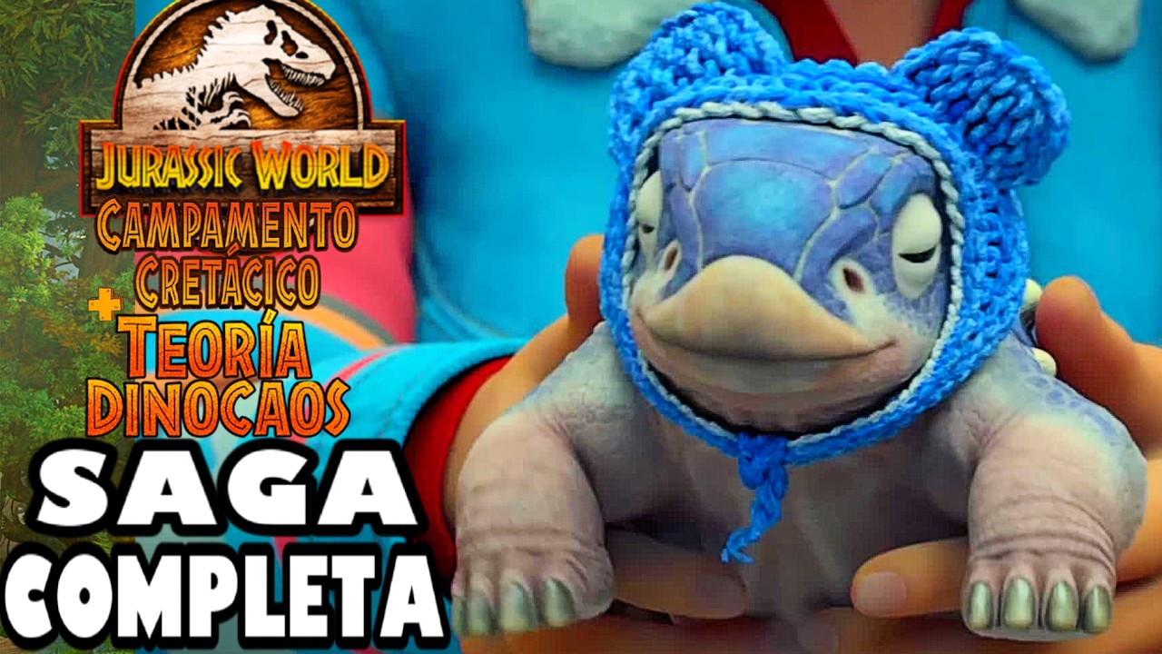 Jurassic World TEORÍA DEL DINOCAOS y CAMPAMENTO CRETÁCICO la SAGA COMPLETA en 1 video