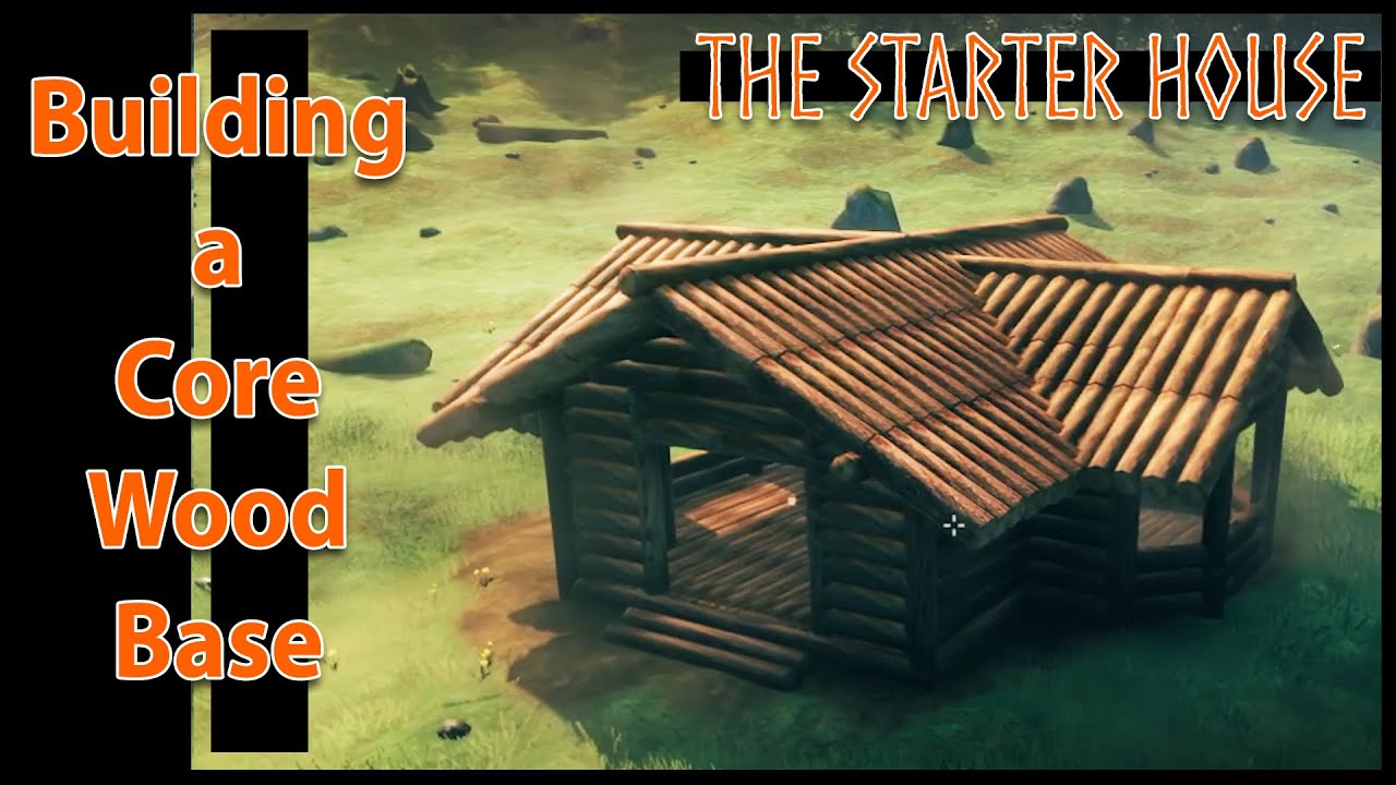 Building a Core Wood Base Part 1 - The Starter House - #Valheim #valheimbuilding