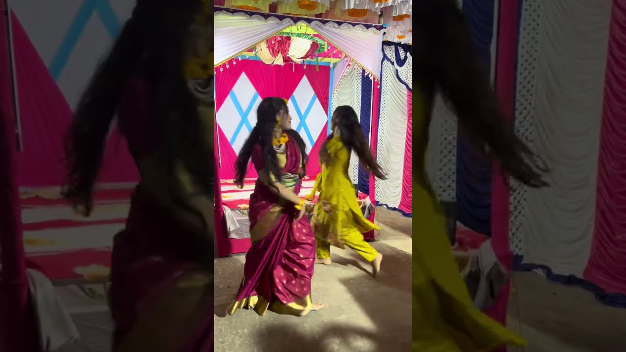 গ্রামে হলুদের প্রোগ্রাম।❤️  #wedding #youtubevlog #villagevlog