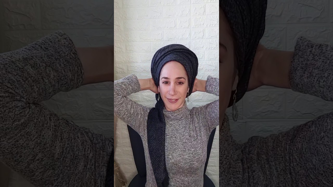 הסבר לקשירת מטפחת מרובעת/ משולשת גדולה