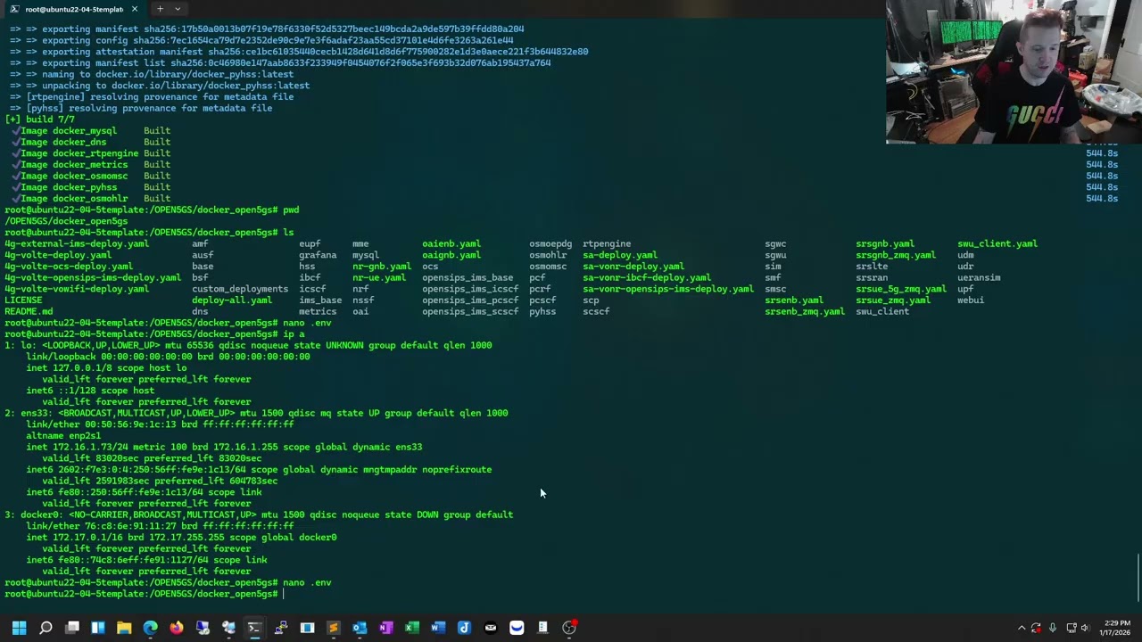 Open5gs On Docker - Basic Install Guide