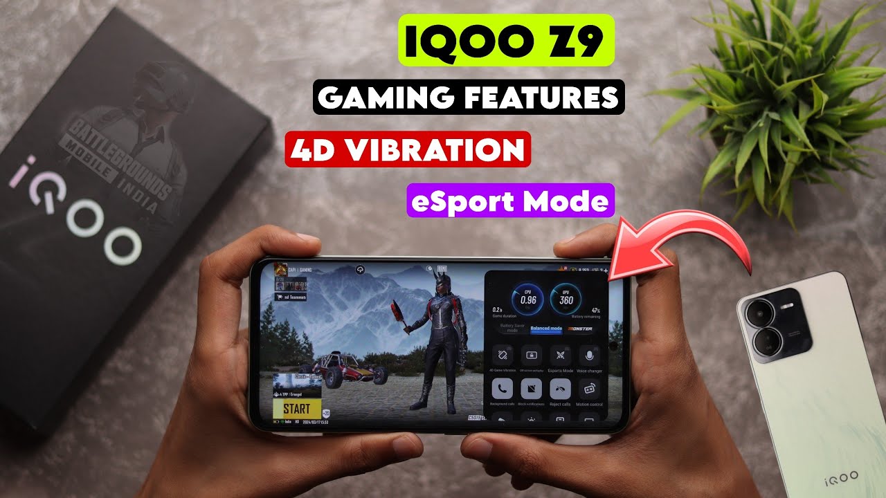 IQOO Z9 Gaming Feature With Game Space Mode ⚡- IQOO Z9 4D Vibration & eSport Mode🔥