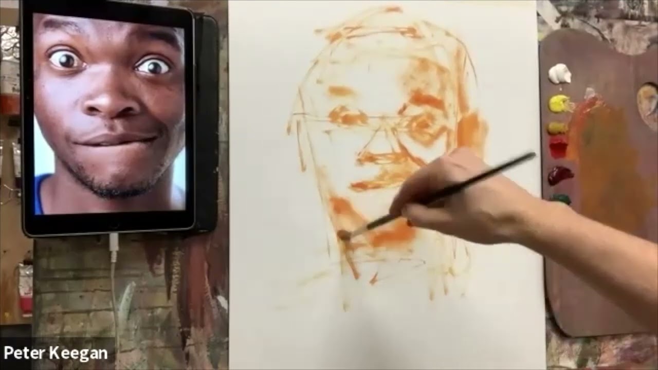 A Colourful Portrait - An oil painting demonstration