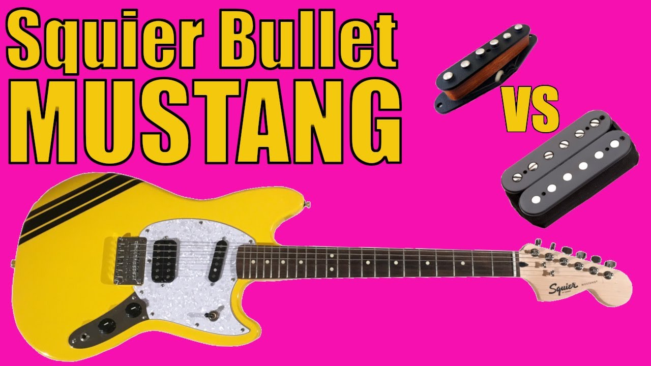 Fender Squier Bullet Mustang, Single coil vs Humbucker - No Backing Track.