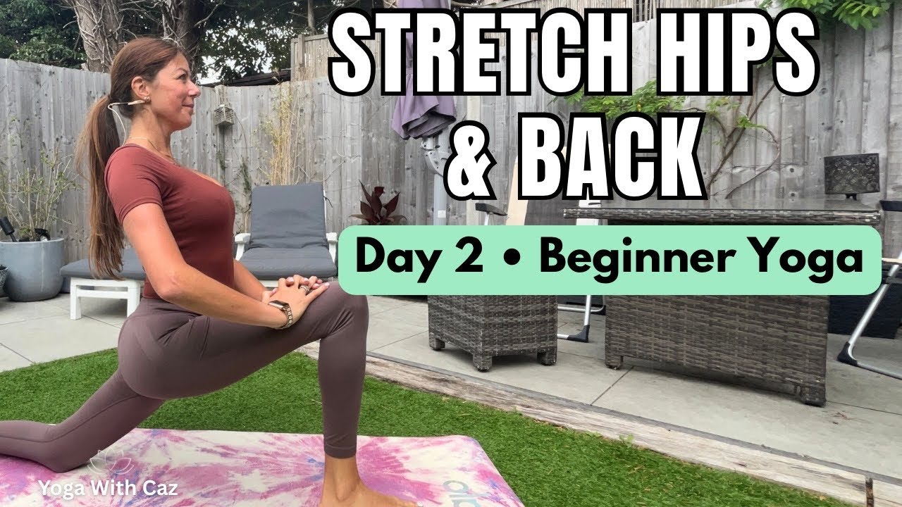 Stretch Hips & Lower Back Yoga for Beginners | Day 2 – Beginner Morning Yoga Challenge
