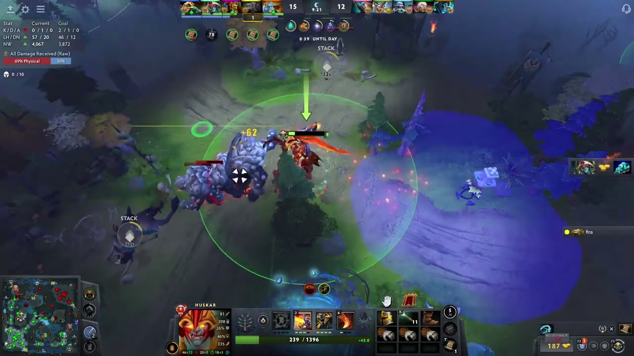 11k MMR Grandmaster Huskar vs 30lvl Invoker #11kmmr #huskar #invoker #mid #skill