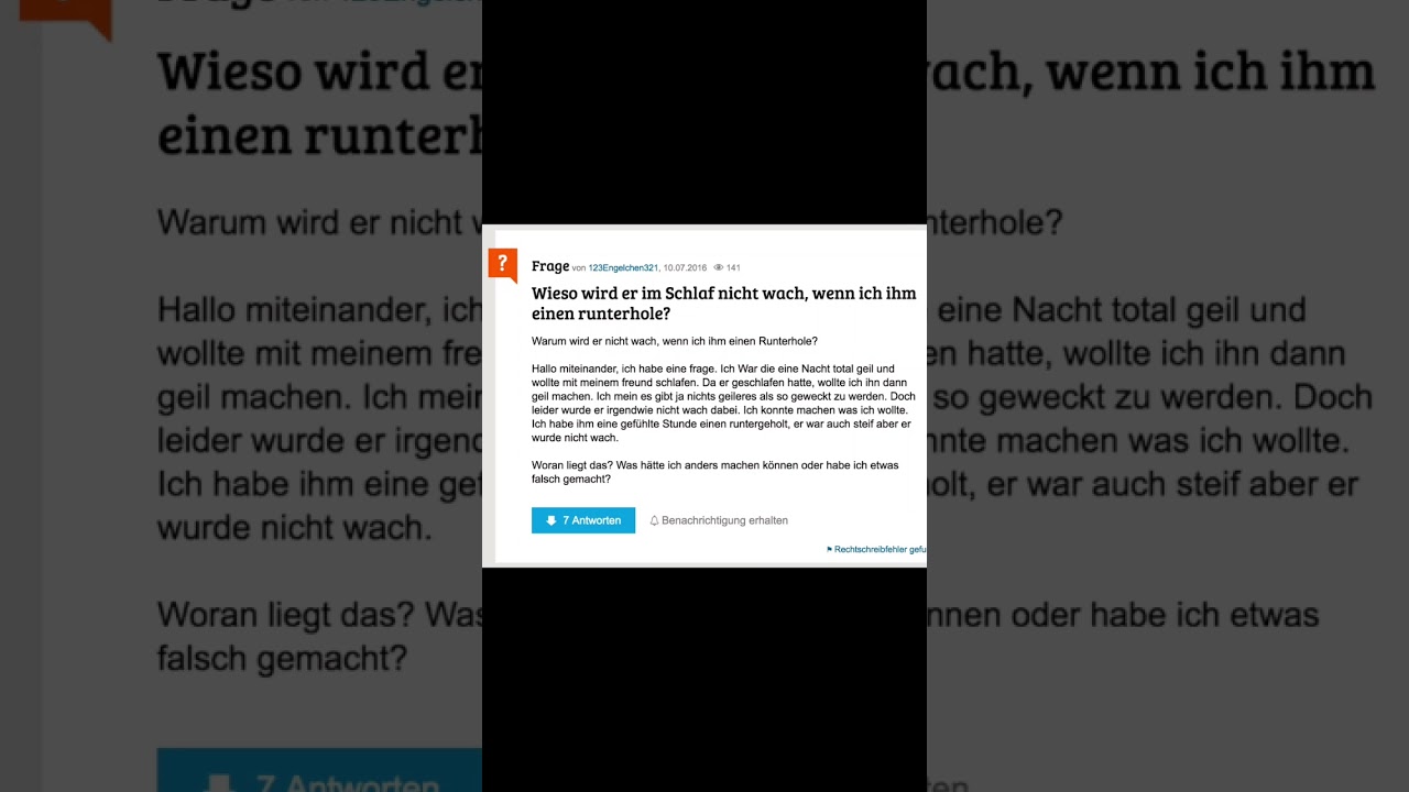 Gutefrage Fail short