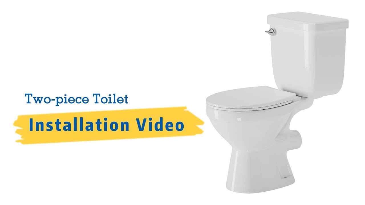 R1🚽 | How to Install a Two-Piece Rear Outlet Toilet Tank & Flush Lever & Toilet Seat | MaceratingFlo