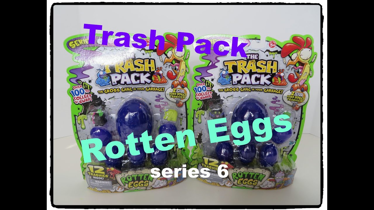 The Trash Pack Trashies Series 6 Rotten Eggs 12 Pack Opening Unboxing Haul Toy Review