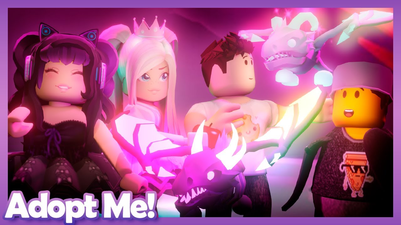 Conseguimos FROST y SHADOW dragons MEGA NEONES en ADOPT ME  😲💜 #TeamGritón || ROBLOX