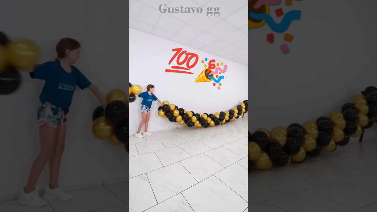 🎈 Decoraci&oacute;n con globos en casa 😍 arco de globos en espiral sin estructura 🤩
