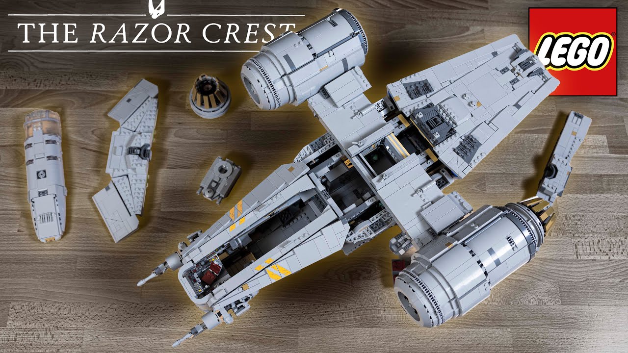 Building the UCS Razor Crest in 8 minutes | LEGO Star Wars