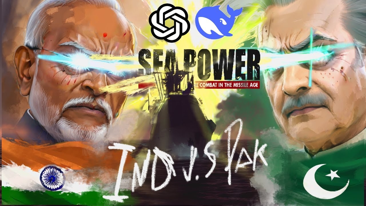 India vs Pakistan: Sea Power Dynamic-ai-powered Campaign, can Ai play this board game?! EP1