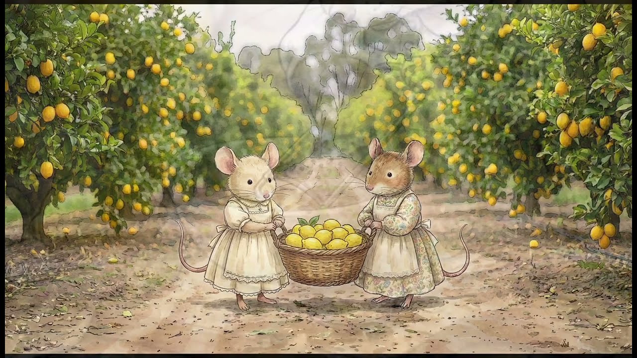 Little Mice Cottage Day | Lemon Zest & Laundry☀️ 1 hour [Celtik Music]