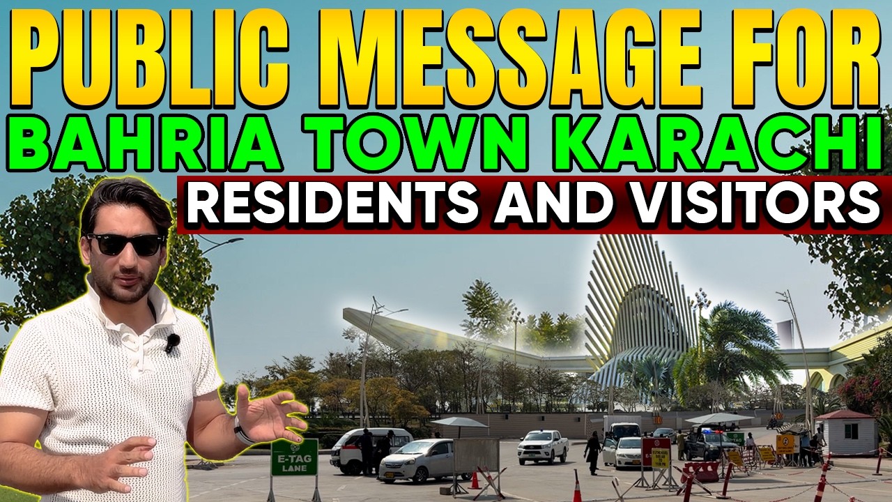 Important Public Message for Residents and Visitors of Bahria Town Karachi
