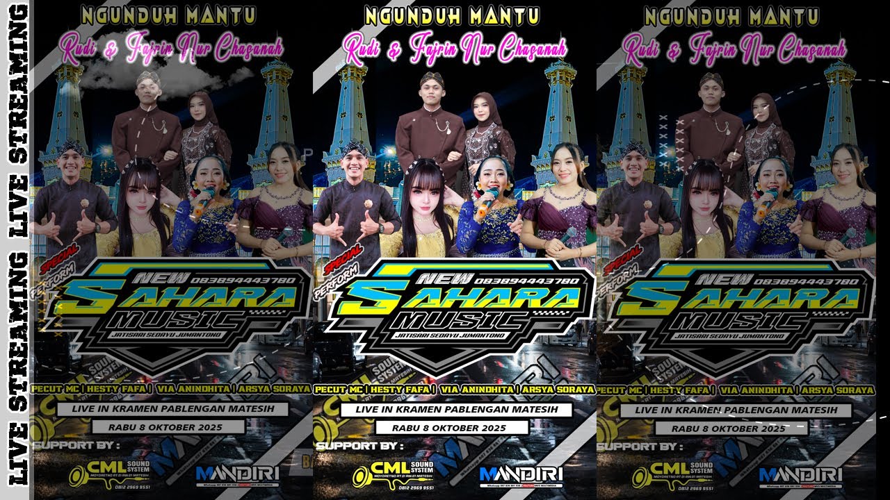 LIVE NGUNDUH MANTU RUDI & FAJRIN | CS. NEW SAHARA | CML AUDIO PRO |  MVS MULTIMEDIA
