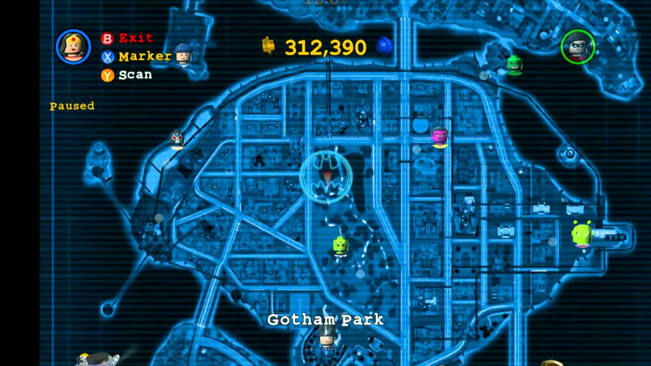 LEGO Batman 2: DC Super Heroes - Red Brick Locations