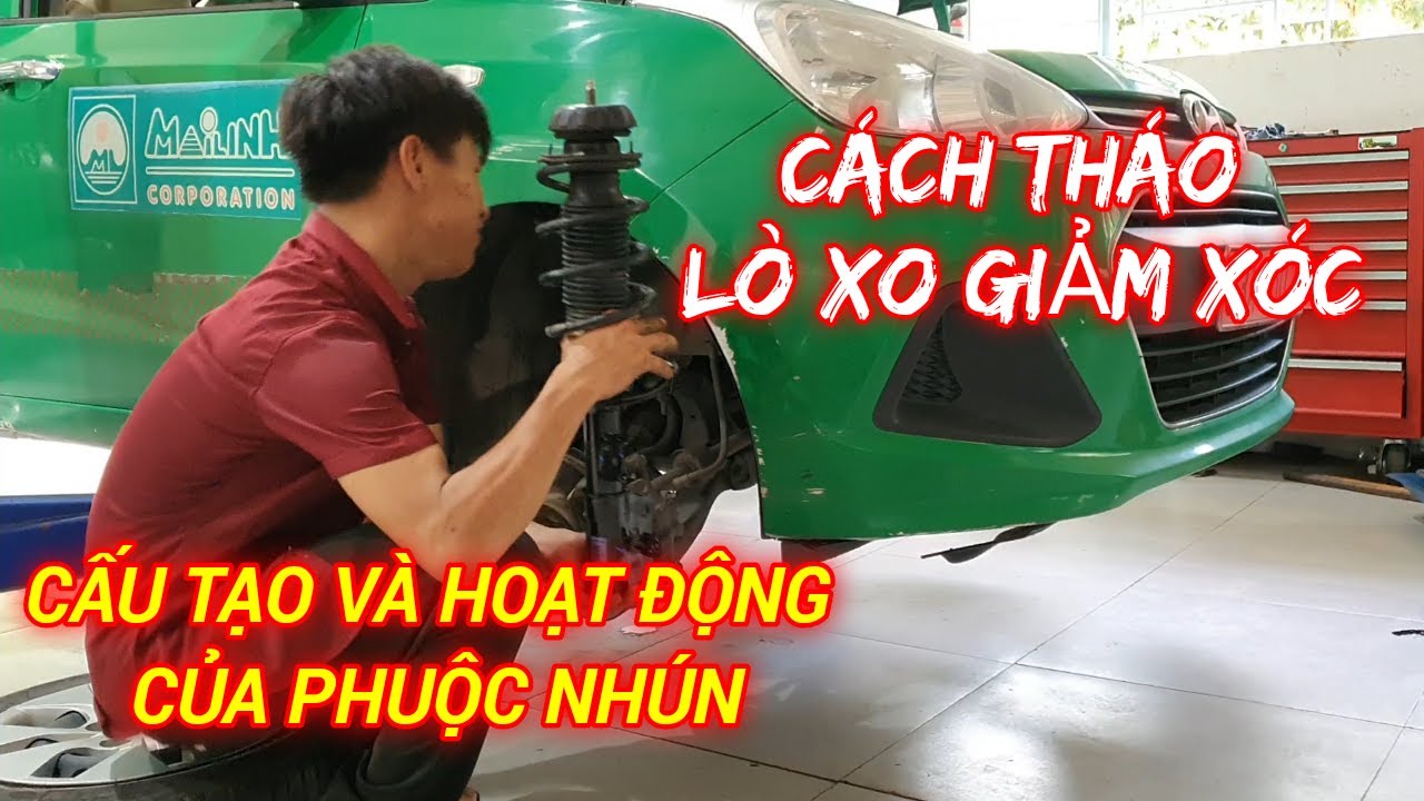 ​Cách tháo lò xo phuộc, cấu tạo và hoạt động của phuộc nhún. @KENH KIEN THUC OTO