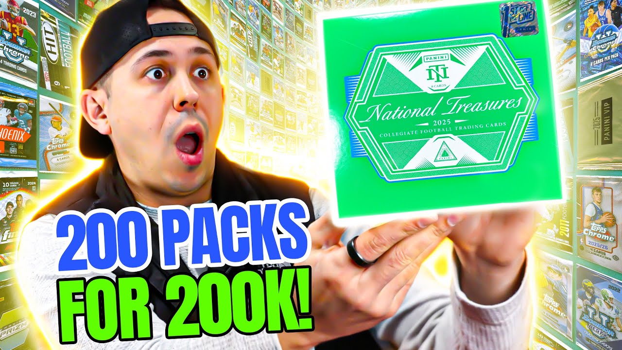 Opening 200 PACKS Of Sports Cards To Celebrate 200,000 Subscribers 🎉