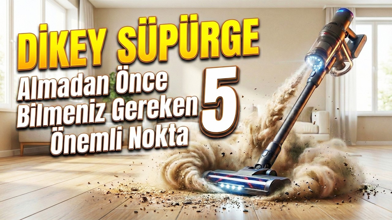 Dikey Süpürge Alırken Dikkat Etmeniz Gereken 5 Önemli Nokta | Pişman Olmamak İçin İzle!
