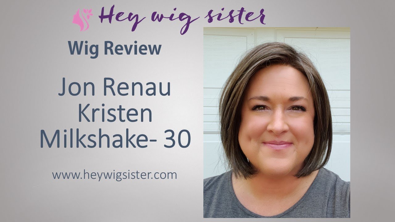 Jon Renau Kristen in the color Milkshake 38 | Gray / Salt and Pepper wig review!  Lace front ONLY