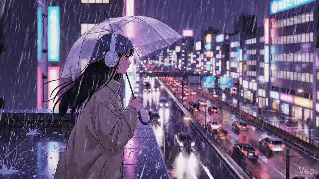 Japanese Rainy Night 🌧️ Chillhop Lofi Study Music