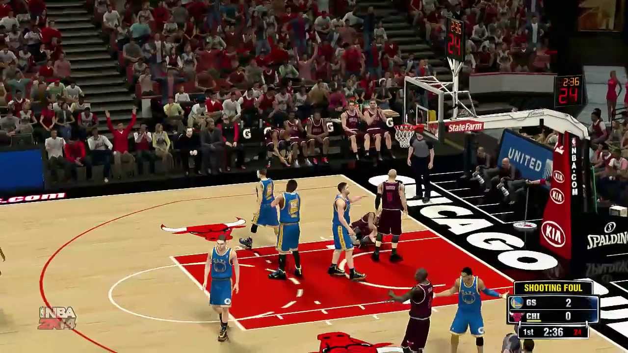 NBA 2K14 PC Ultra settings Warriors - Bulls HD |Mods|