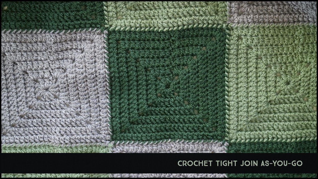 Crochet Tight Join-As-You-Go Tutorial