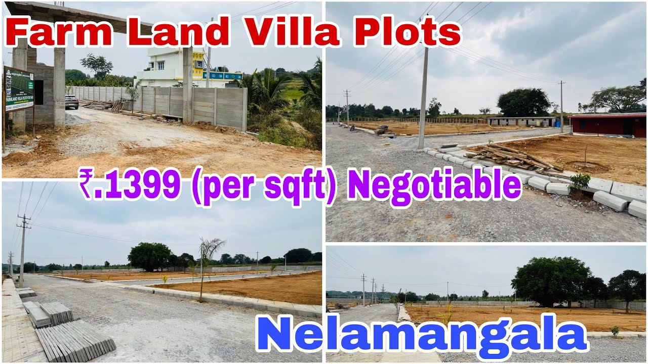 Farm Land Villa Plots For Sale In Bangalore | Nelamangala | Hassan Road