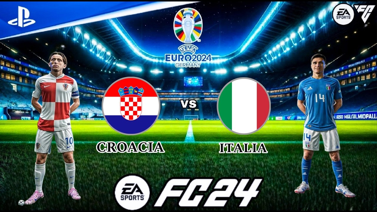FC 24 - Croacia vs Italia / UEFA EURO 2024 / PS5™ - Gameplay