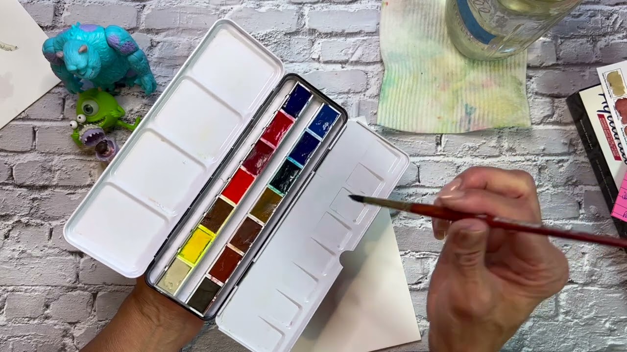 REVIEW: Roman Szmal Aquarius Mixing Set of 14 Full Pan Watercolors!
