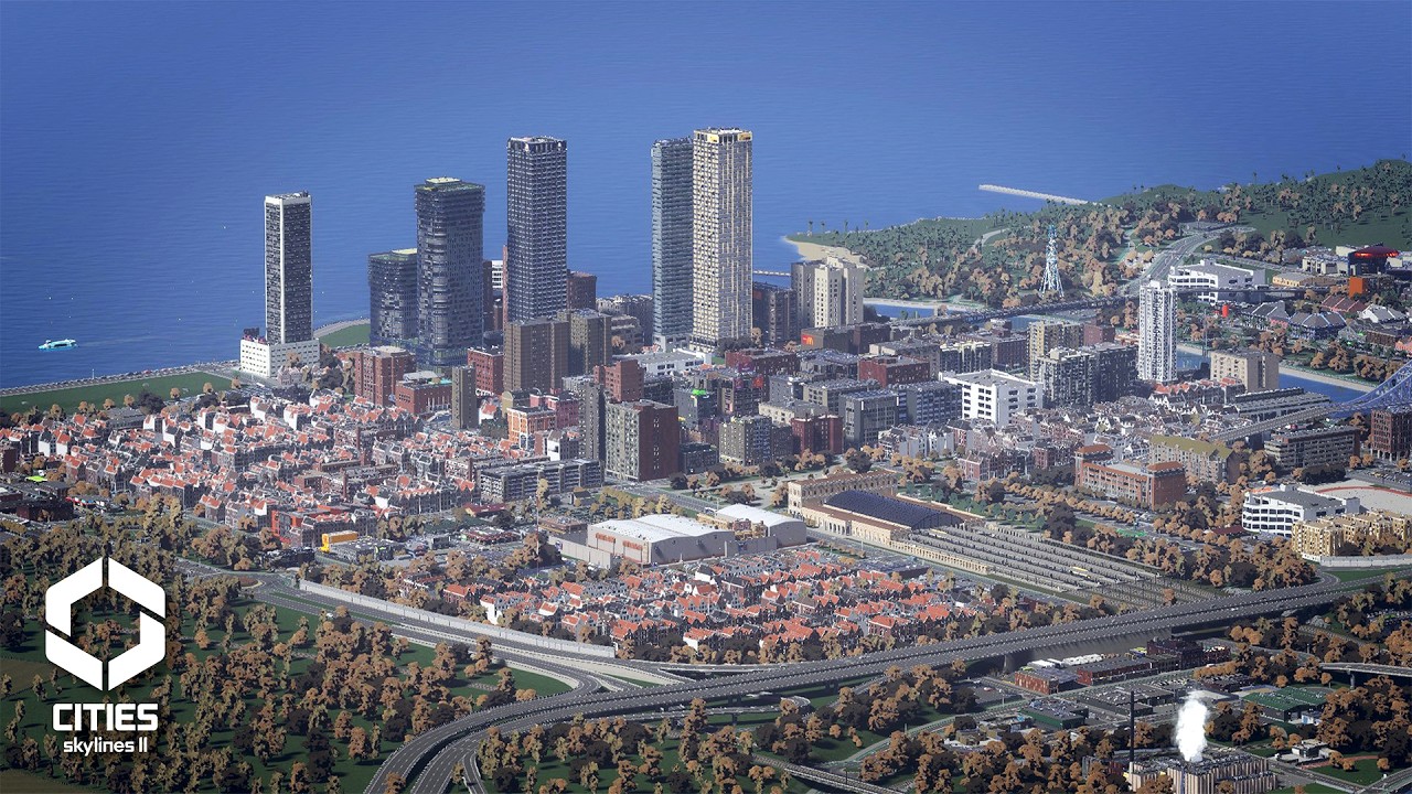 Reclaiming the Waterfront to Build High-Rises! | Cities Skylines 2