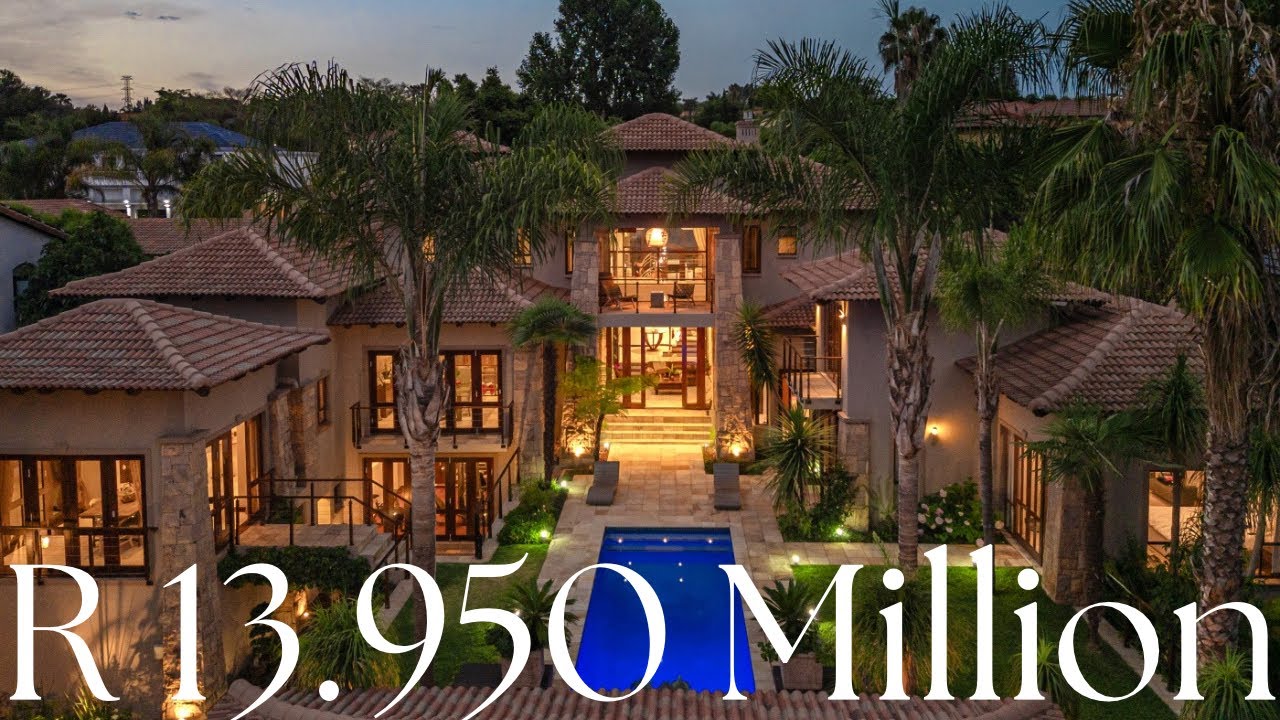 Full Tour inside this STUNNING Riverside Mansion in Dainfern Valley Estate! WOW!