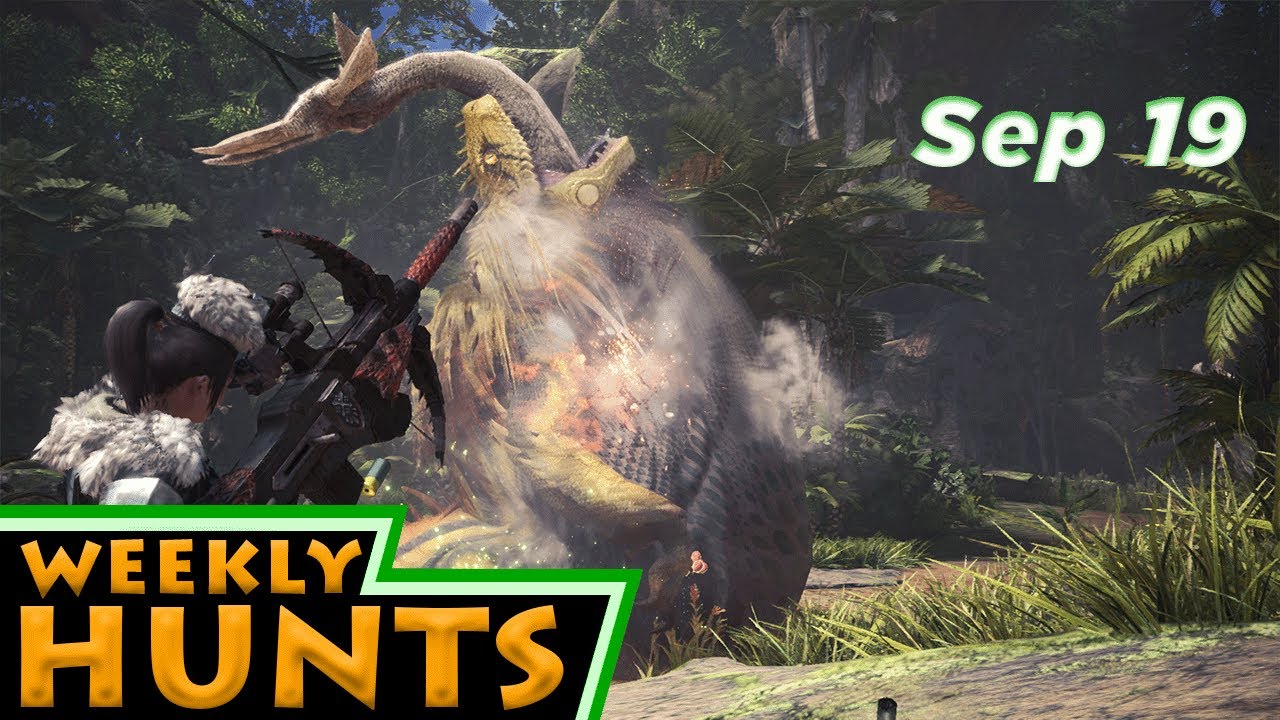 Weekly Hunts, Sep 19, 2019 - Monster Hunter World: Iceborne