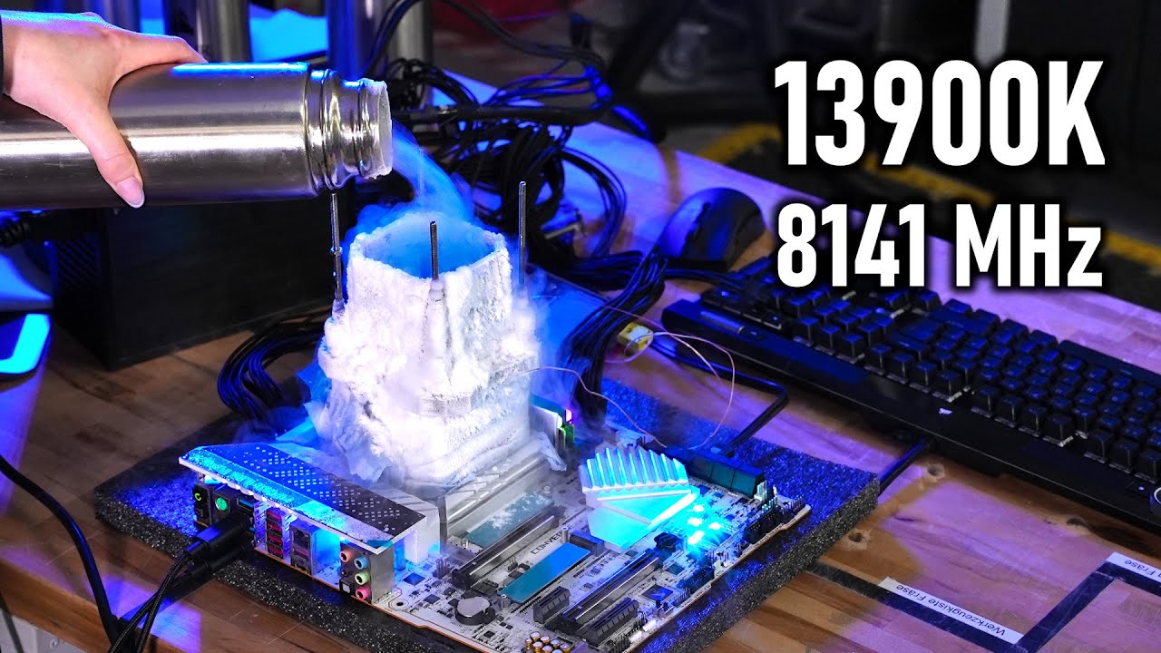 Falsch platzierte Schalter auf Z790 Mainboard, aber trotzdem über 8 GHz