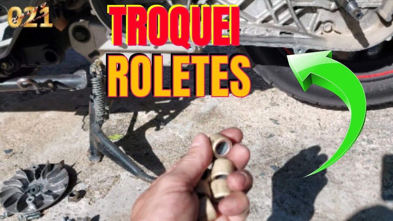 Roletes Dafra Cruisym 150cc de 11 para 14gramas aos 7.000km