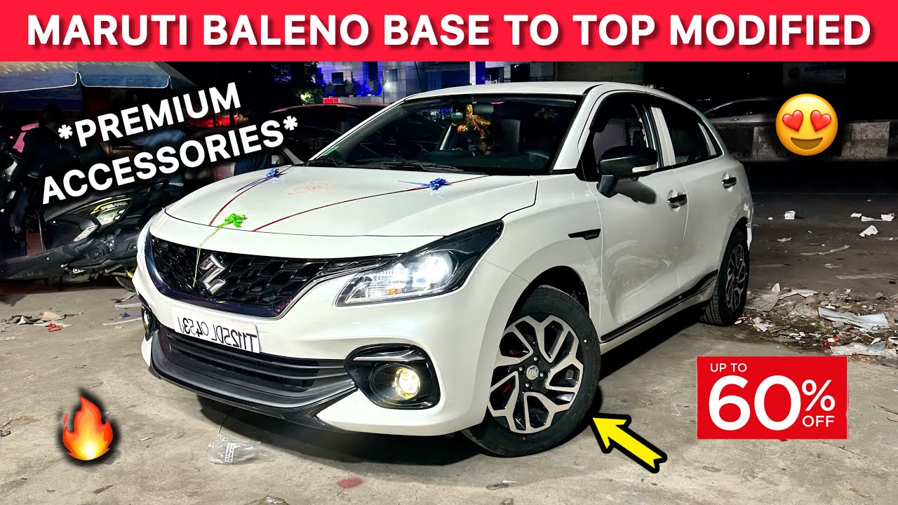 MARUTI BALENO BASE TO TOP MODIFIED ✅ 2026 BALENO BASE MODEL | BALENO ACCESSORIES WITH PRICING - WOW!