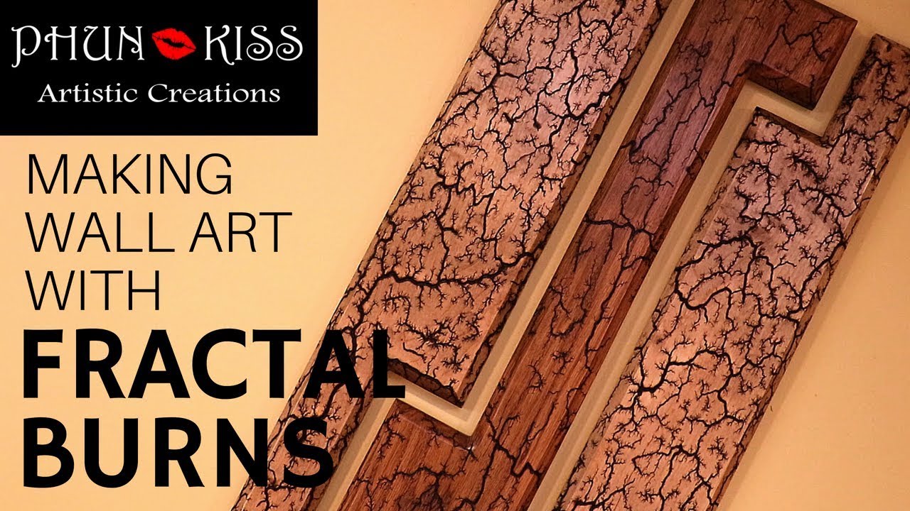 Making a Three Piece Fractal Wood Burned Wall Art Piece