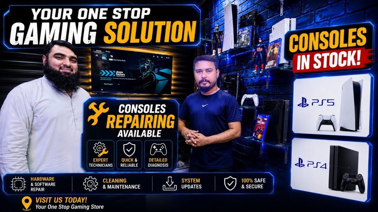 🎮 Gaming Consoles In Stock! PS5, PS4 & Professional Repair Services On July 2026...
