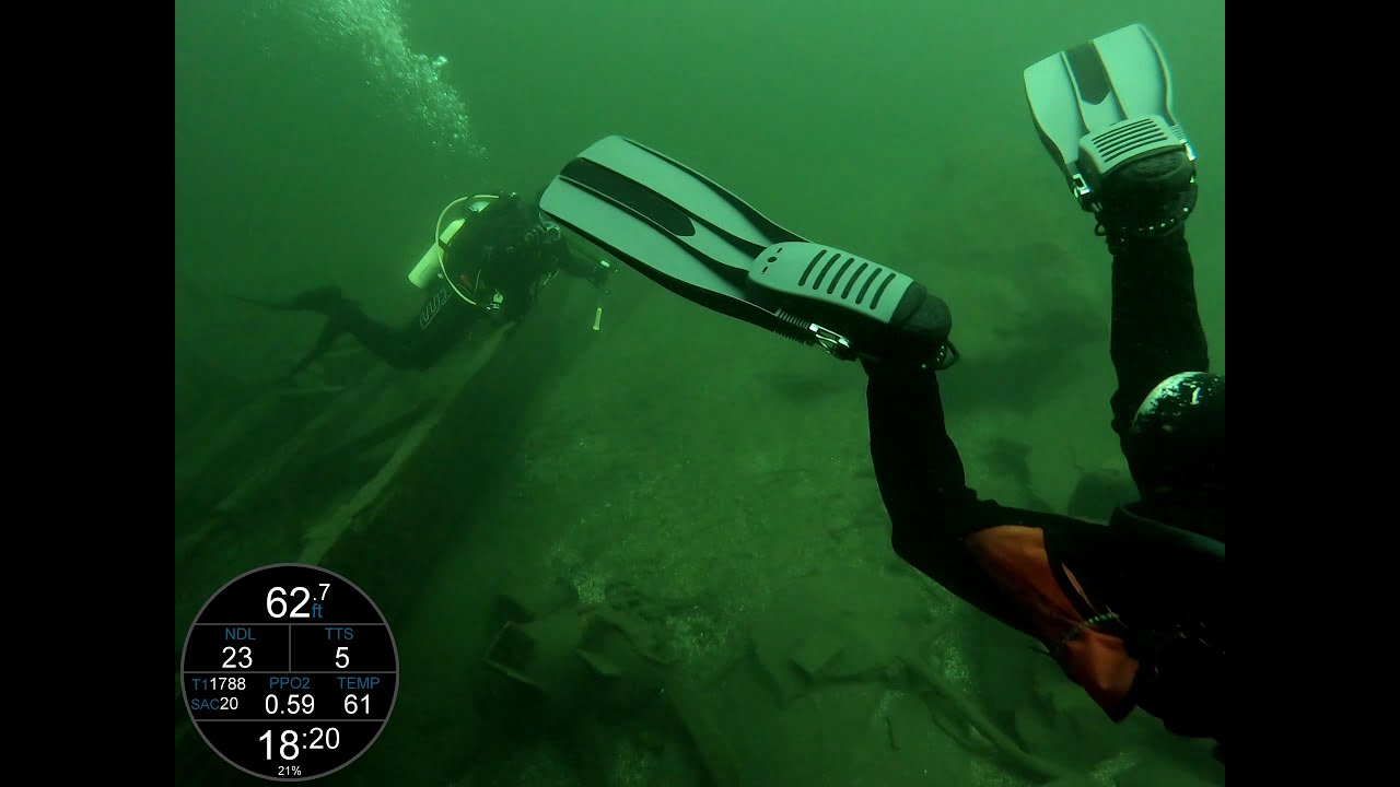 Diving the wreck of the America in the St Lawrence River 2019/06/29