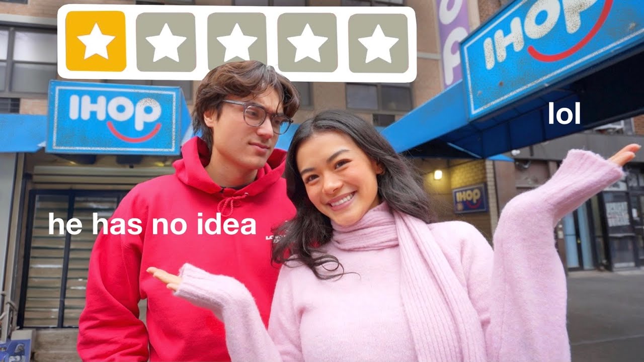taking my boyfriend to 1 STAR places for Valentine's Day until he notices...