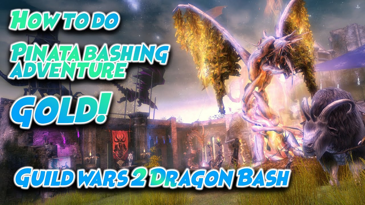 GW2 Best Route for Pinata Bashing Adventure Gold Challenge |  Dragon Bash Season Event GW2
