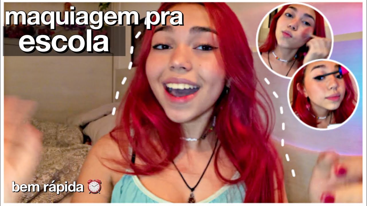 MAQUIAGEM PARA IR PARA A ESCOLA - MAKE B&Aacute;SICA E R&Aacute;PIDA - ENT&Atilde;O ROBERTA FAMILY