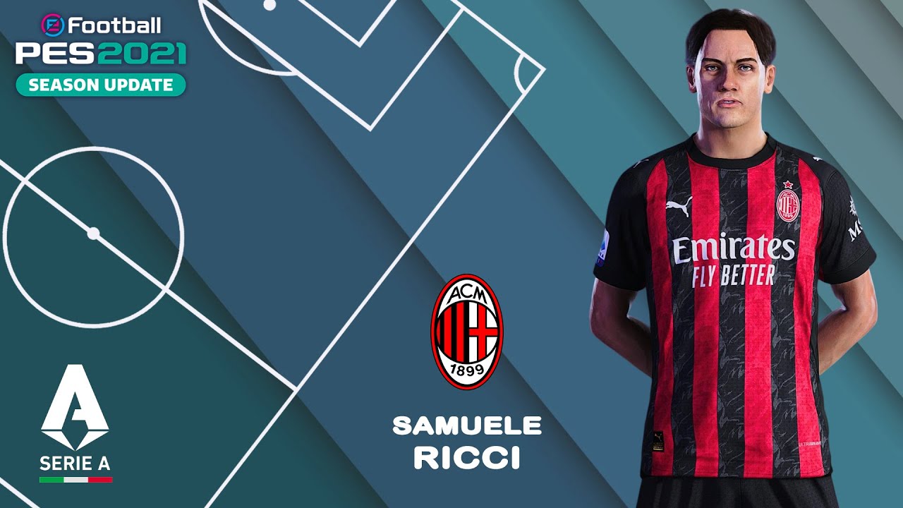 S. RICCI face+stats (AC Milan) How to create in PES 2021